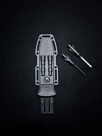 Cutit de supravietuire cu teaca multitool